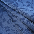 Günstiger Preis einfach gefärbt blau 100% Polyester Satin Jacquard Vorhang Stoff für Großhandel